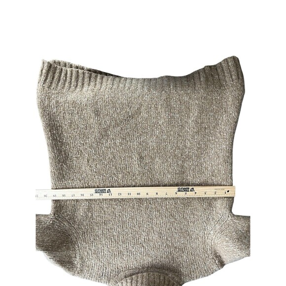 LL Bean Women's  Turtleneck Sweater Brown Size Large Wool Blend Speckled Warm - Picture 7 of 10